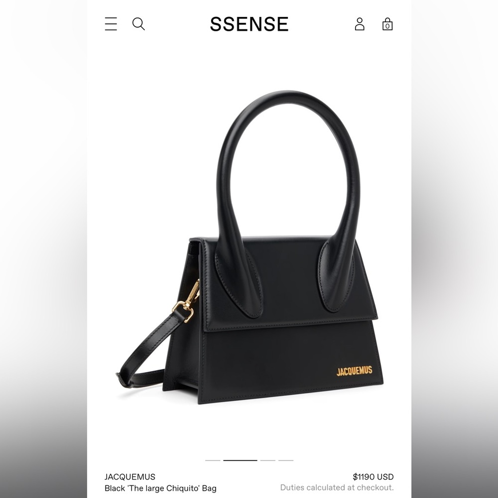 Jacquemus “the large chiquito bag”
